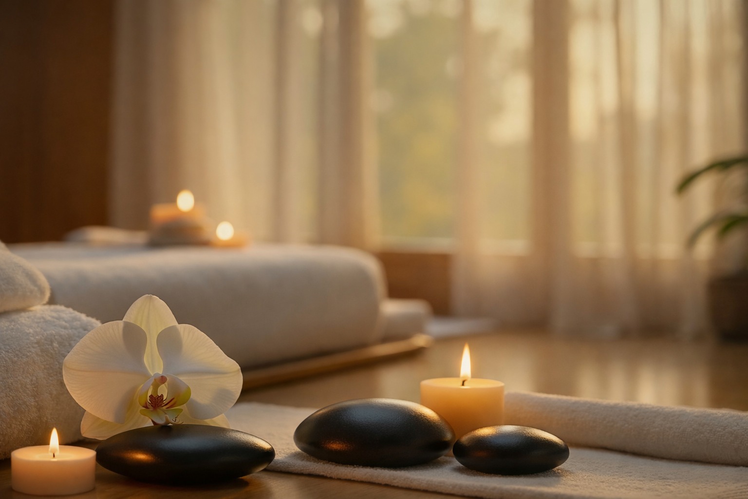 Interior acogedor de Montha Masaje Tailandés en Alcorcón